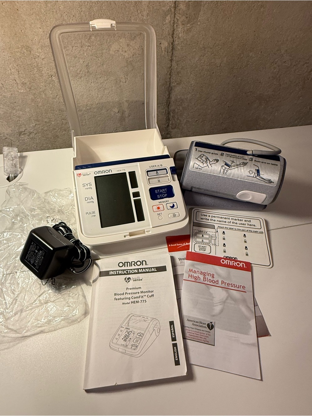 OMRON Automatic Digital Blood Pressure Monitor - HEM 775